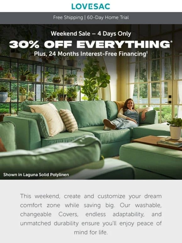 30% Off Everything is HERE! For 4 Days Only…