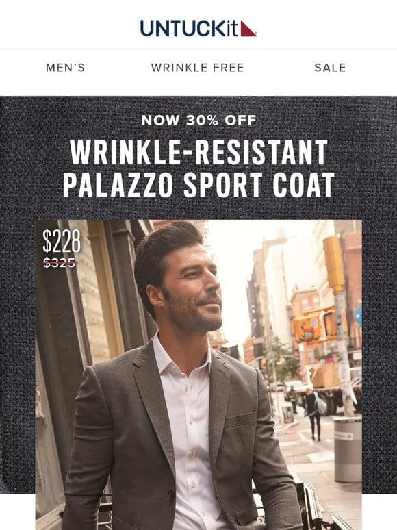 30% Off This 5-Star， Wrinkle-Resistant Sport Coat