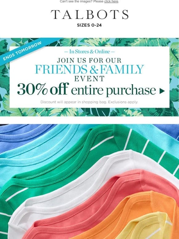 30% off everything + A Summer