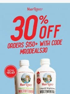 30% off sitewide now