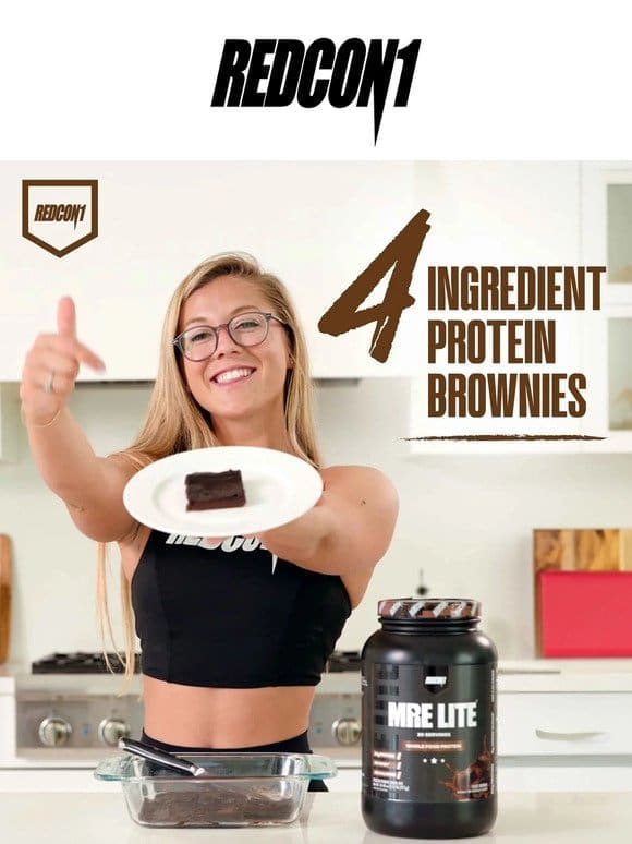 4-ingredient protein brownie recipe? We’re in!