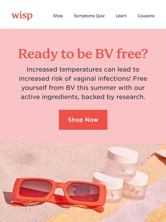 4 products for a BV free summer ☀️