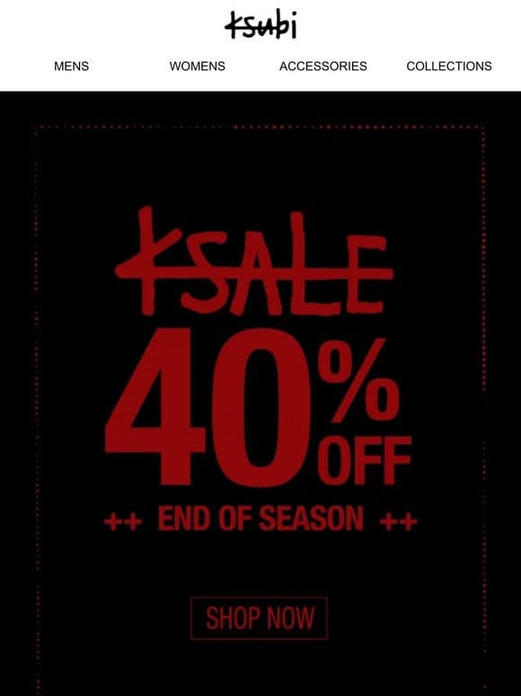 ++ 40% OFF KSALE STARTS NOW ++?