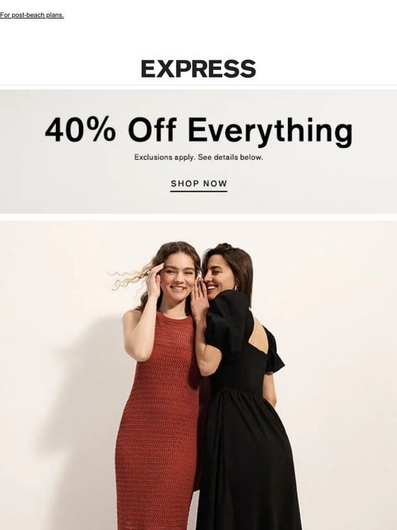 40% off vacation dresses you NEED