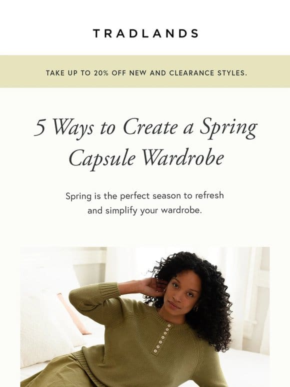 5 Ways to Create a Spring Capsule Wardrobe