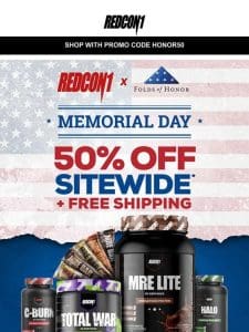[50% OFF + Free Shipping] Memorial Day Sale Partnering With Folds Of Honor