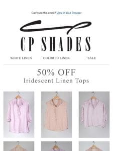 50% OFF Iridescent Tops & Tunics