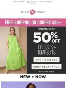 50% Off Dresses: Elevate Your Style with Jumpsuits， Maxis， and More
