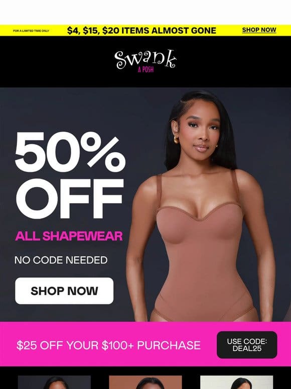 50% Off Shapewear Is Calling Your Name!