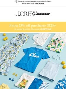 50% to 70% off everything + 60% off clearance + extra 25% off your purchase (wow!)