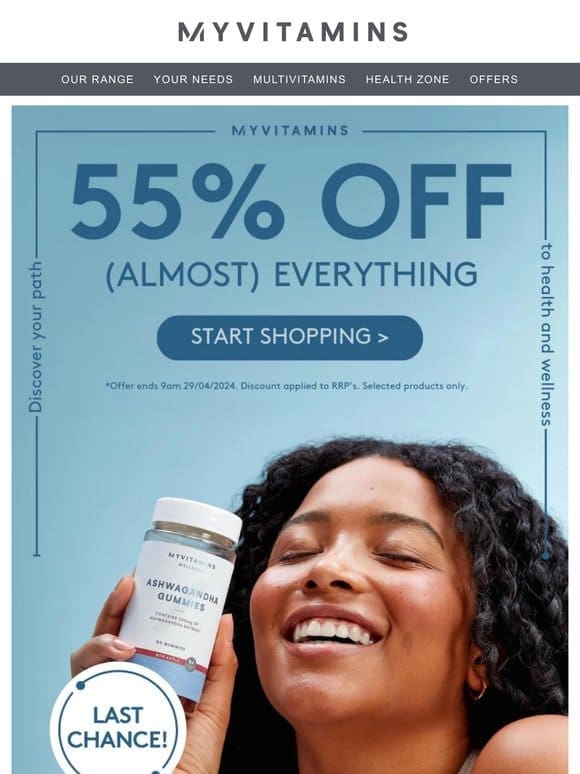 55% off ends tomorrow ?