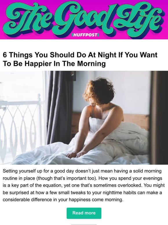 6 things you should do at night if you want to be happier in the morning
