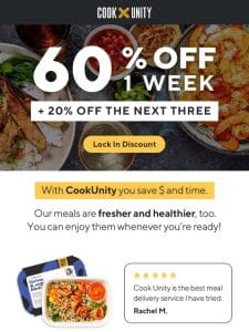 60% OFF NOW ➡️ Set your preferences and choose your meals!