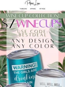 $7 12oz Tumblers – the PERFECT addition to every girls trip!