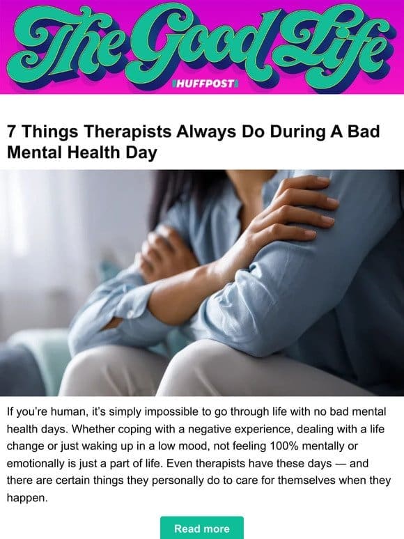 7 things therapists always do during a bad mental health day