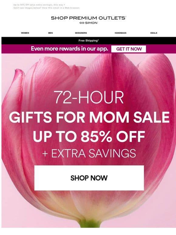 72 HOURS ONLY | Mother’s Day Flash Sale