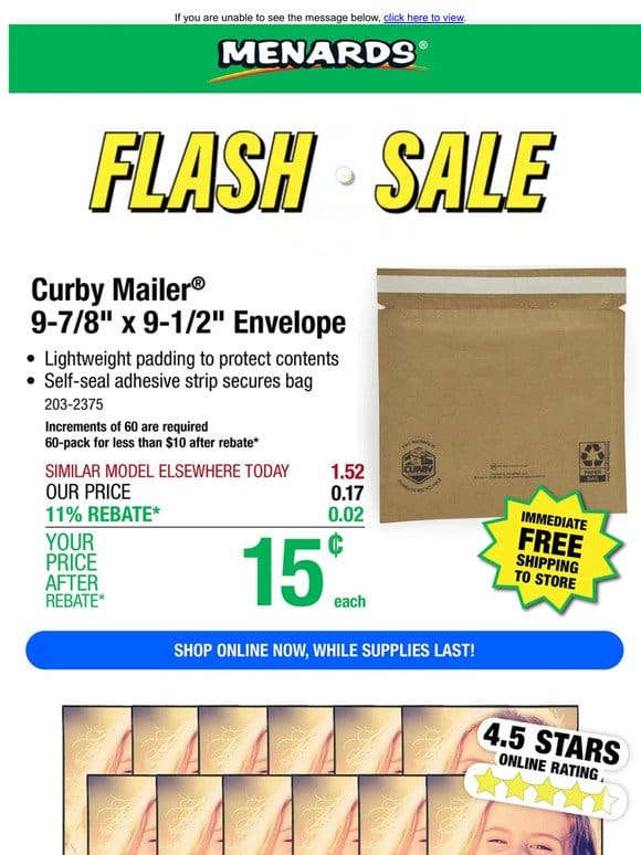 8″ x 10″ Front Loading Picture Frame – 12 Pack ONLY $4.44 After Rebate*!