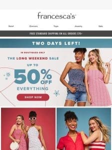 $9.98 & Under Clearance + up to 50% OFF Boutiques