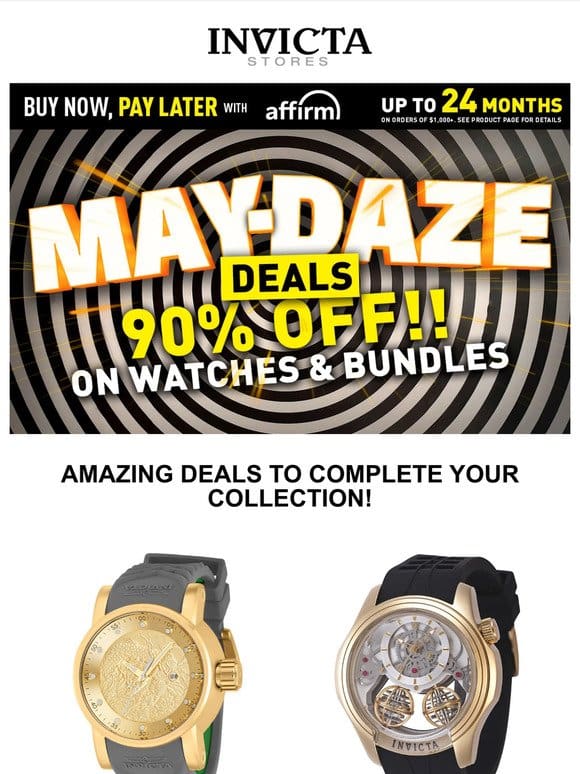90% OFF Watches & Bundles ‍ May-Daze DEALS