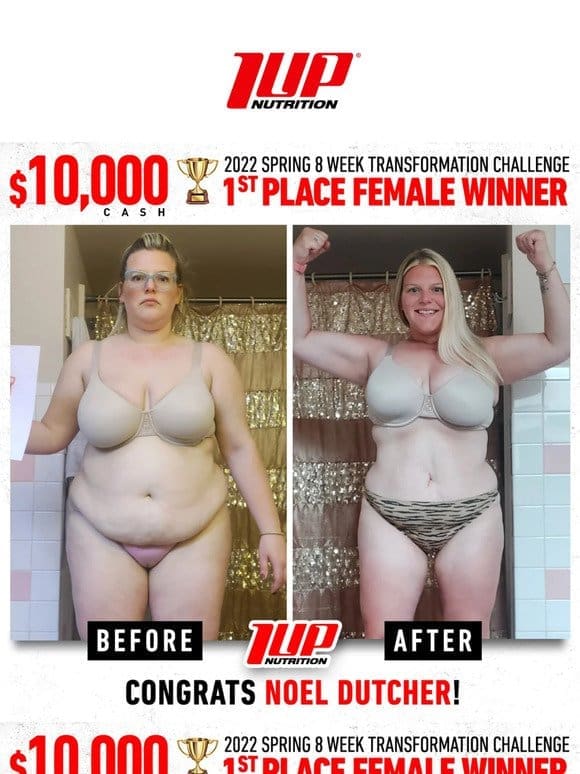 A Must See Transformation $10，000 Cash Winner
