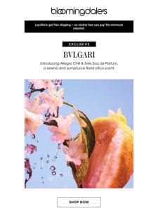 A new BVLGARI scent full of summer vibes