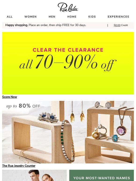 ? ALL ? 70 – 90% OFF ? CLEARANCE ?