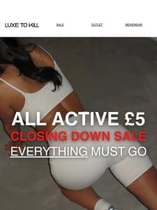 ALL ACTIVEWEAR £5 | Stock up girlies