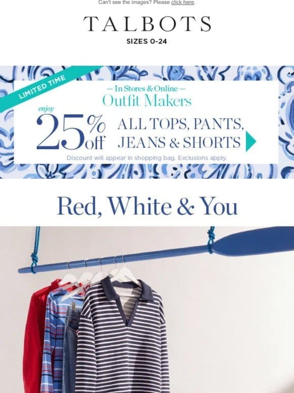 AMERICANA style + 25% off Outfit Makers