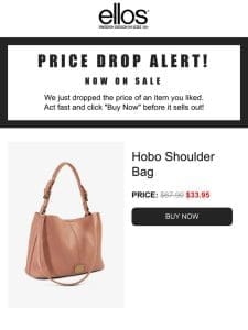 Act Fast! Now On SALE， Hobo Shoulder Bag You Loved