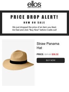 Act Fast! Now On SALE， Straw Panama Hat You Loved