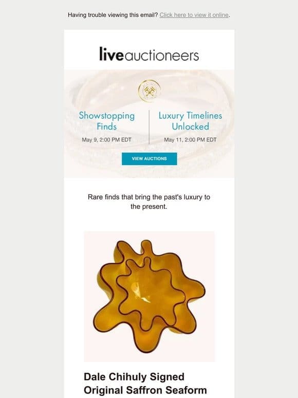 Activity Auctions | Showstopping Finds | Luxury Timelines Unlocked