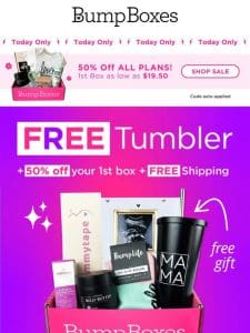 Add a MAMA Tumbler to your 1st box for FREE!