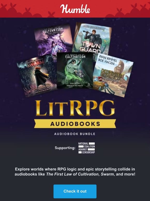 Amazing stories in game-like worlds await in this bundle of LitRPGs audiobooks!