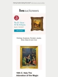 Antiques Online Auctions | The $1 Store – Art & Antiques