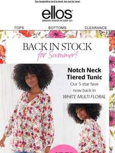 BACK IN STOCK: Multi Floral Tiered Tunic