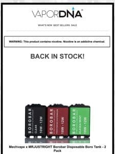 BORO Bar back in stock! Get yours now!