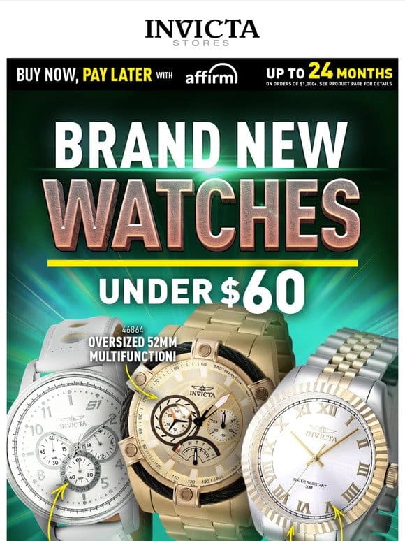 BRAND⚡️NEW Watches UNDER $60 ❗️