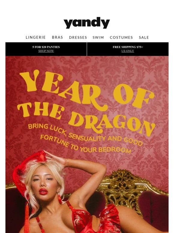 Back in Stock: Year of the Dragon Lingerie