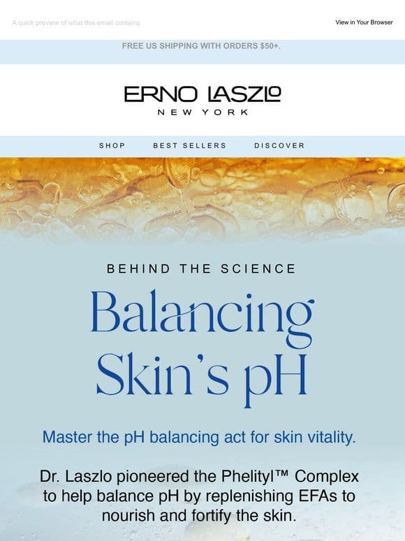 Balance Skin’s pH