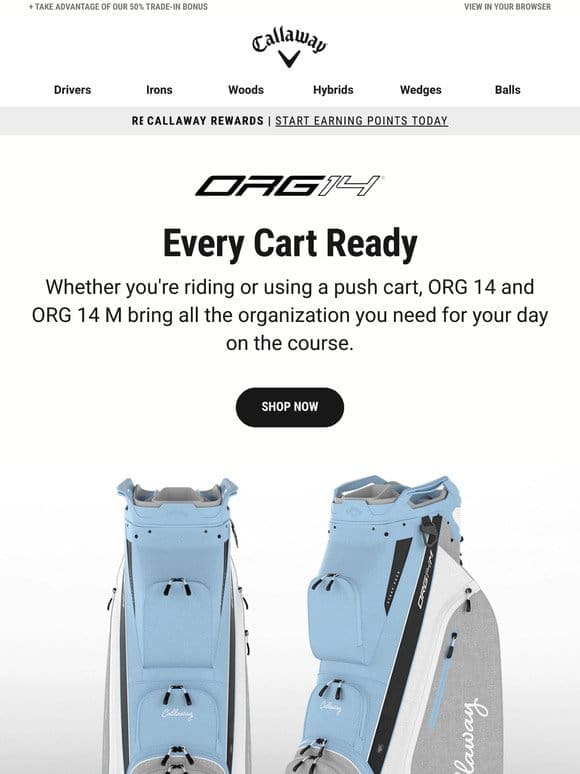 Be Ready For Every Cart With ORG 14