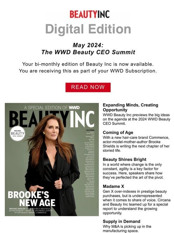 Beauty Inc Magazine: Previewing the WWD Beauty CEO Summit