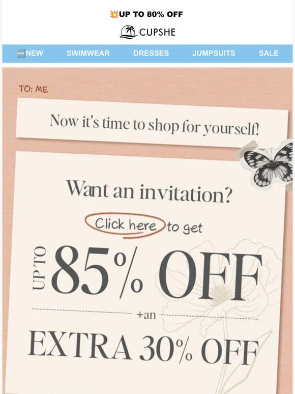 Because YOU deserve 30% OFF??