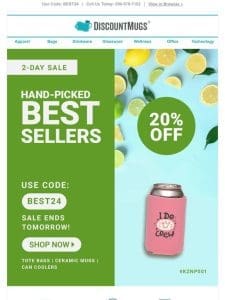 Best Sellers Sale! Take 20% Off Select Products