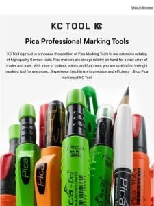 Big Announcement: Pica Marking Tools Have Arrived at KC Tool!