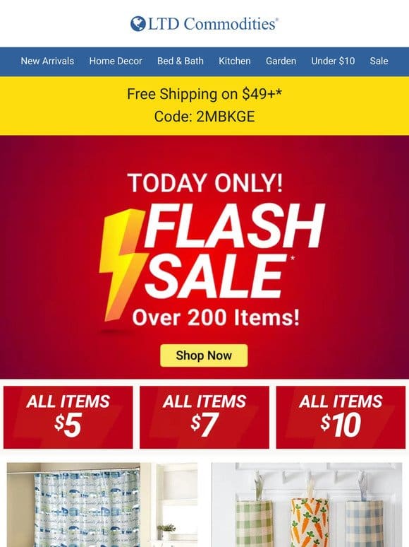 Big Deals: $5， $7 & $10 Flash Sale Finds Inside!