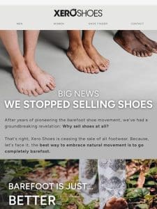 Big News: We Stopped Selling Shoes