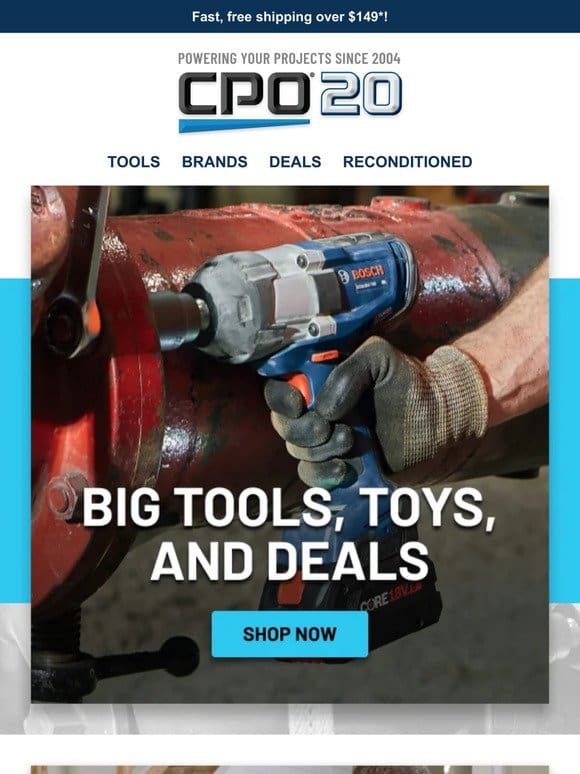 Big Tools， Small Toys， Big Savings – Don’t Miss Out!
