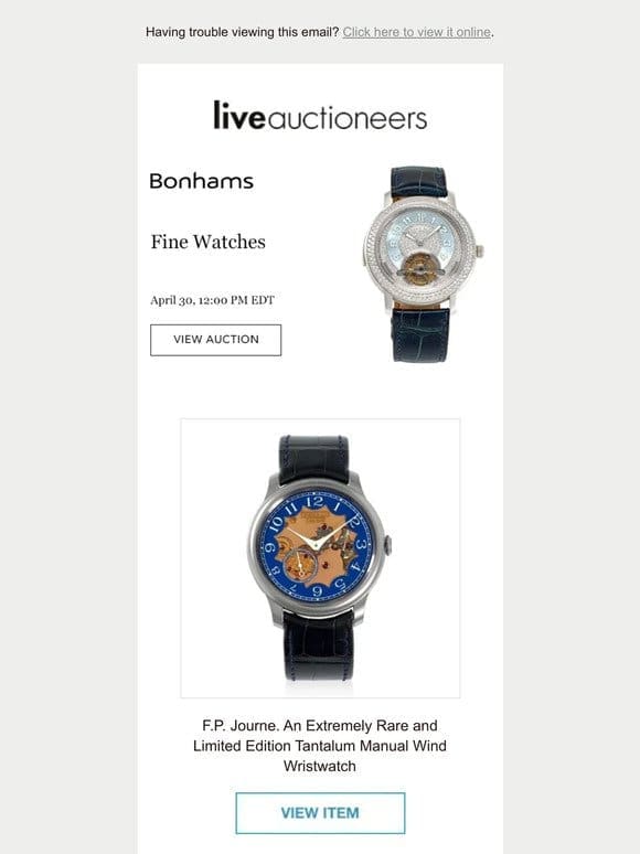 Bonhams | Fine Watches | African & Oceanic Art | Jewels