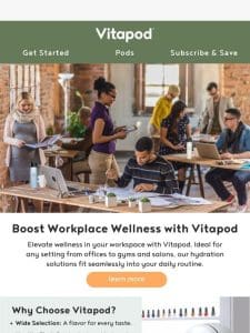 Boost Workplace Wellness with Vitapod