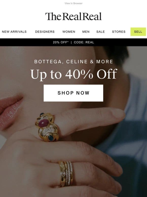Bottega， Celine & more. On sale.